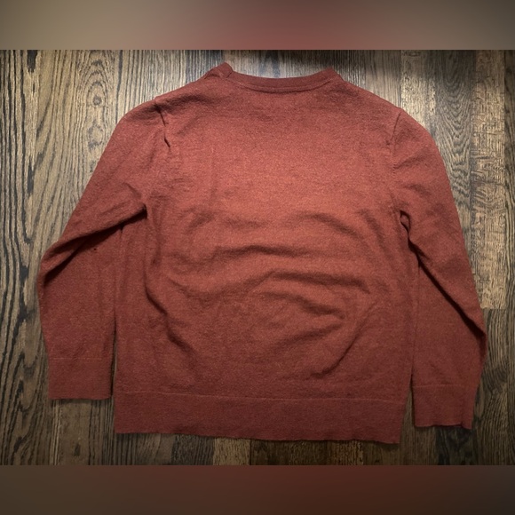 EUC Banana Republic Sweater Italian Merino Wool by Baruffa Bronze Brown womens L - Picture 6 of 9